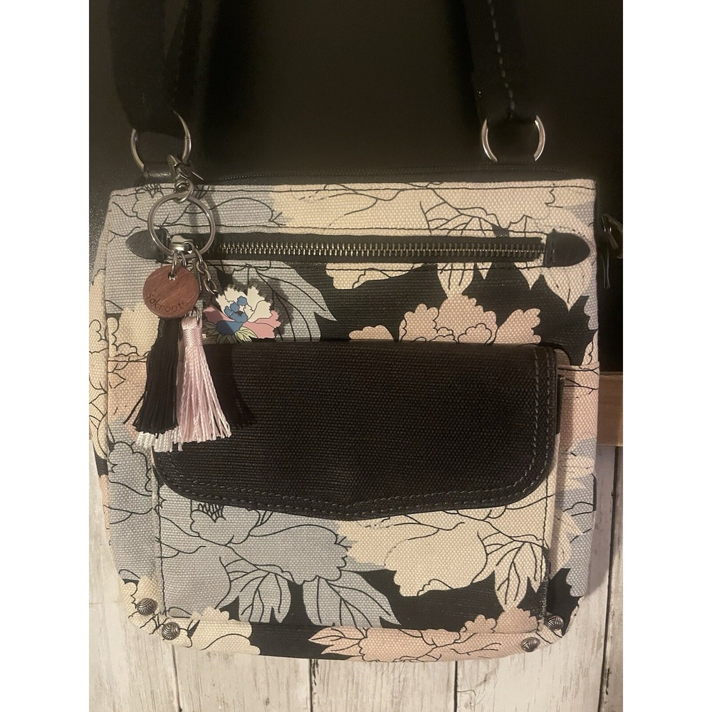 SAKROOTS BRAND BLACK PEONY PURSE CTM15